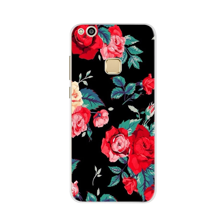 Озерный синий Чехол для huawei P10 Lite, чехол, силиконовый чехол для телефона huawei P10 lite, чехол, fundas, защитная задняя крышка для huawei P10lite - Цвет: Озерный синий
