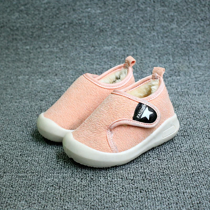 Зимние Обувь для девочек сапоги мальчиков детей ботильоны плюшевые