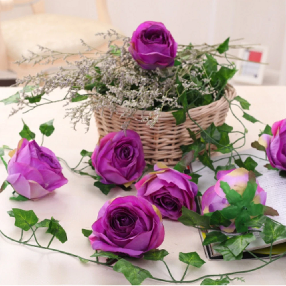 Искусственные розы 9 см диаметр Свадебные/вечерние/Домашние DIY поддельные цветы