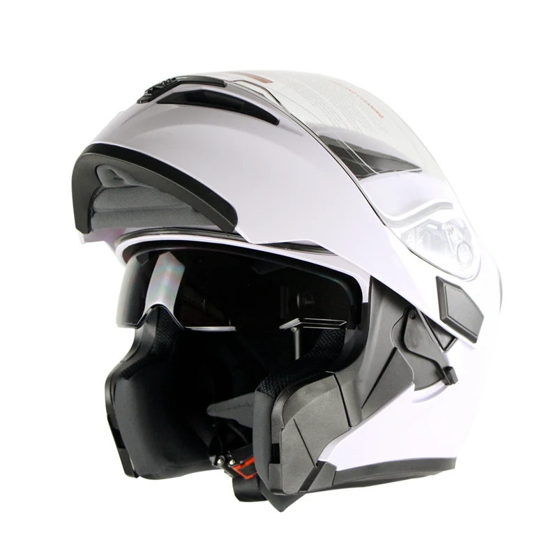 Мотоциклетный шлем с откидной крышкой двойной козырек модульный Casco