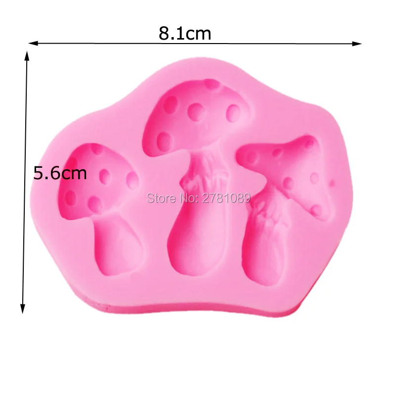 Sophronia гриб 1pcs силиконовая форма для УФ Смола Gumpaste Surgarcraft Глазурью Ручной
