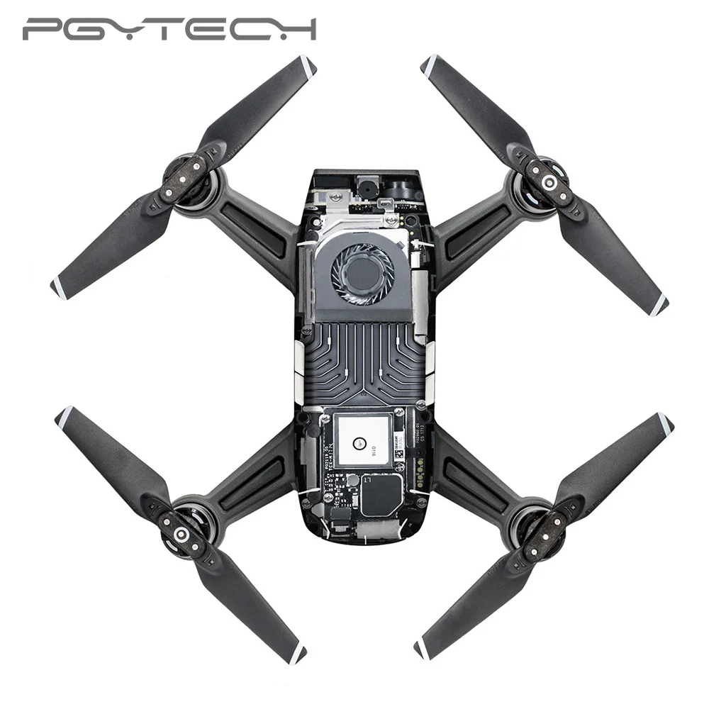 PGYTECH ПВХ водонепроницаемые крутые наклейки наклейка защита кожи для DJI Spark Drone