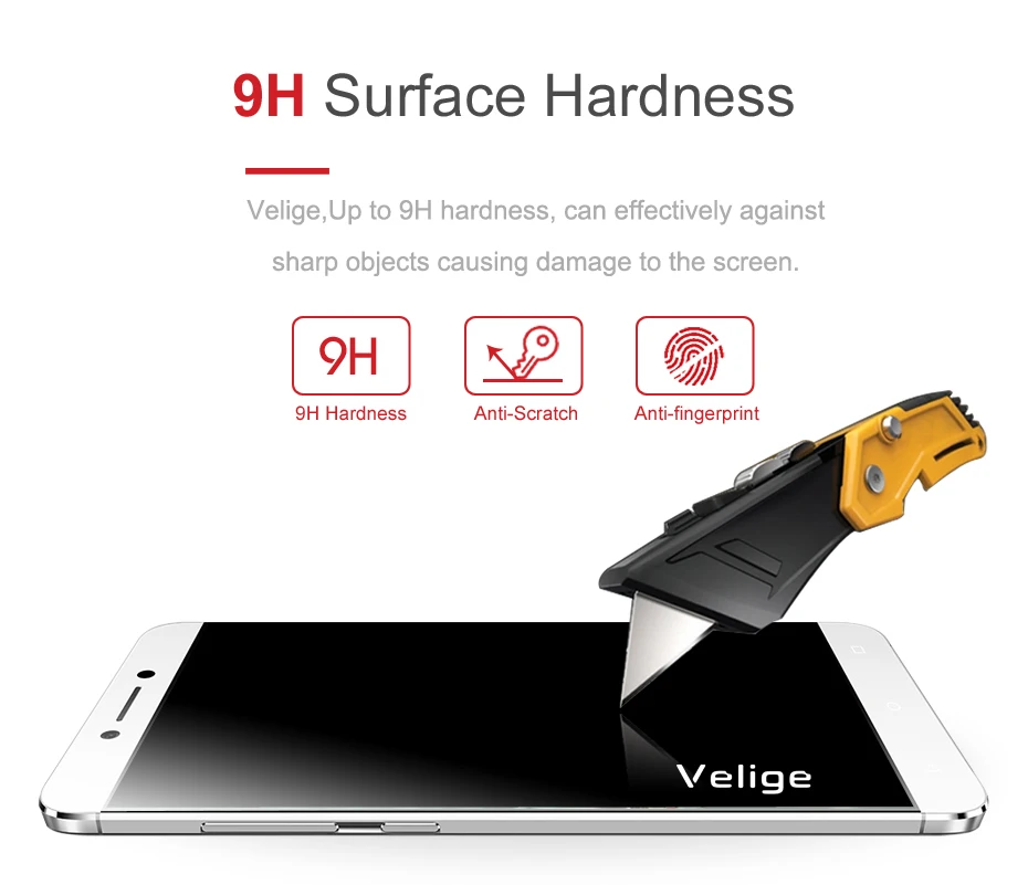 Velige 2.5D Закаленное стекло для Letv Leeco le 2 pro le2 X620 X520 X527 защита экрана 0 3 мм закаленное