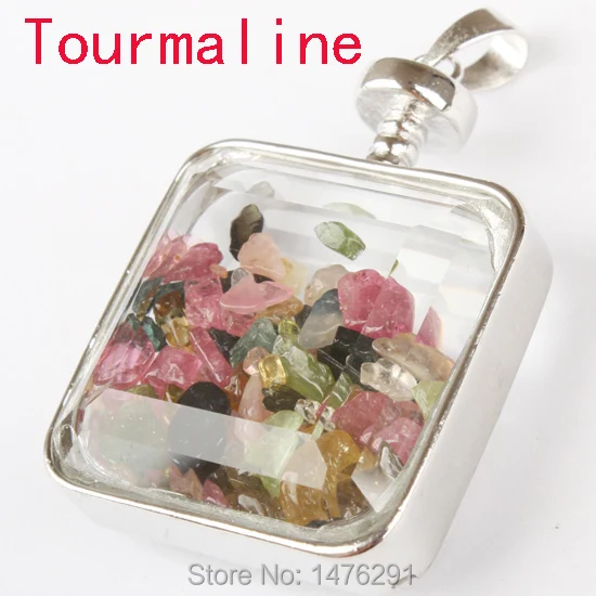 Лидер продаж! Кристаллические бусины из натурального турмалина 30 х30 мм 1 шт. |