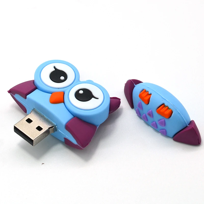 DUBY милый флеш накопитель с рисунком пингвина совы лисы 4GB/8GB/16GB/32gb/64GB животных U
