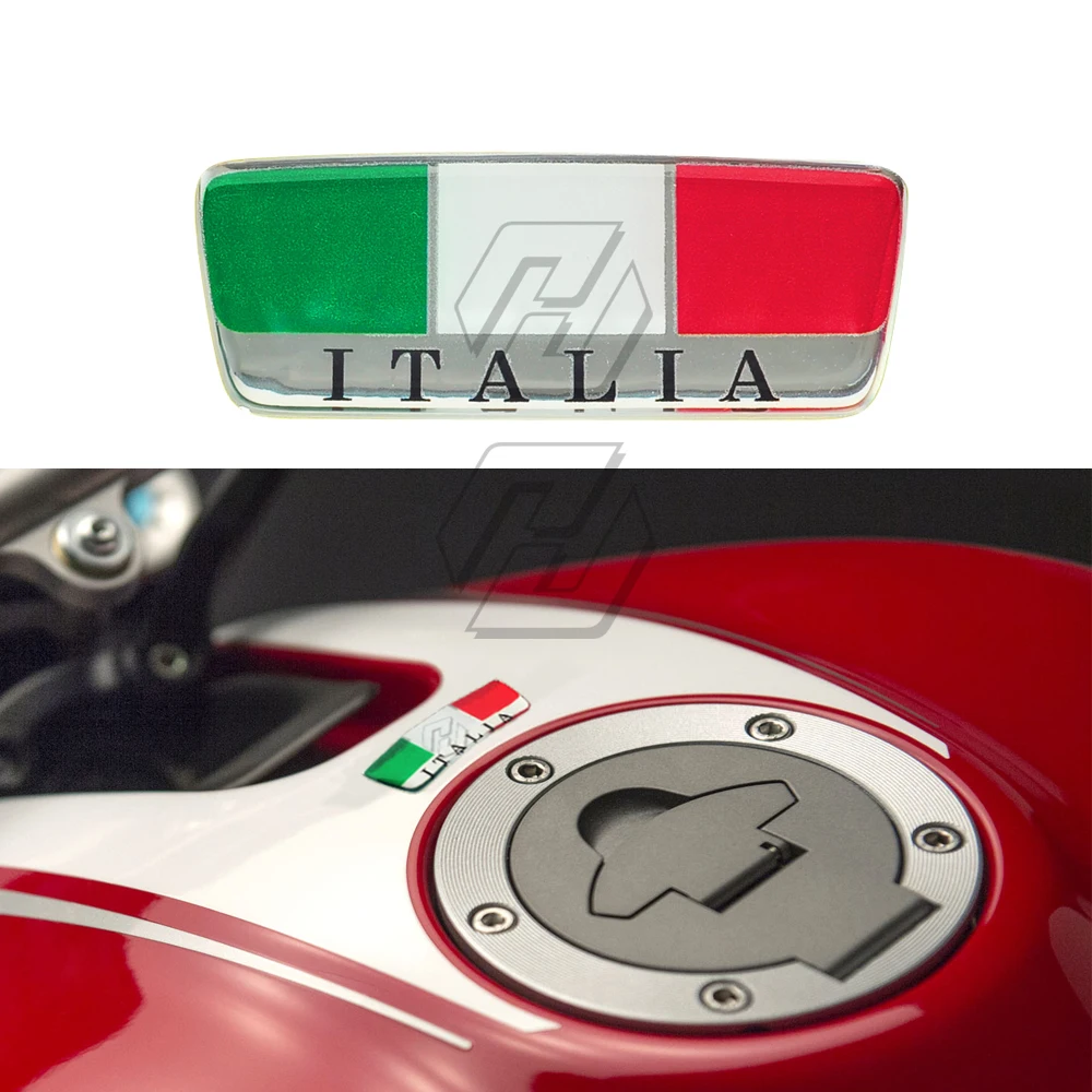 3D стикер с изображением Италии Мотоциклетный Бак накладка на лобовое стекло Italia наклейка s шлем наклейки чехол для Ducati Aprilia MV и т. Д