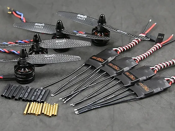 Rctimer Mini FPV Racing Drone Quadcopter Combo Kit w/ 1806 2300KV двигатель 12A ESC 5 &quotпропеллер 2 0 мм гнездовой