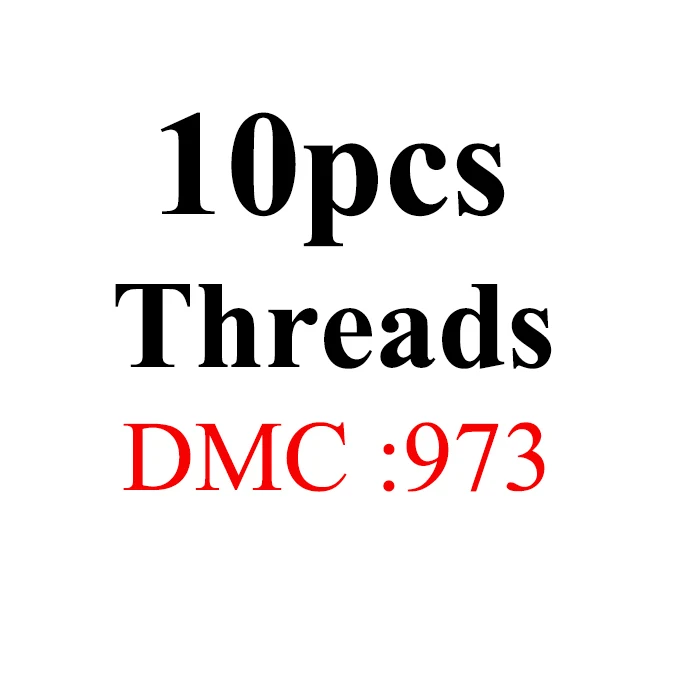 1.2m10pcs-DMC973 Golden Panno DIY DMC 962-3022 вышивка нитью нитки 10 шт./лот 1,2 м Набор для вышивки крестом наборы для вышивки крестом 11,12 - Цвет: 1.2m10pcs-DMC973