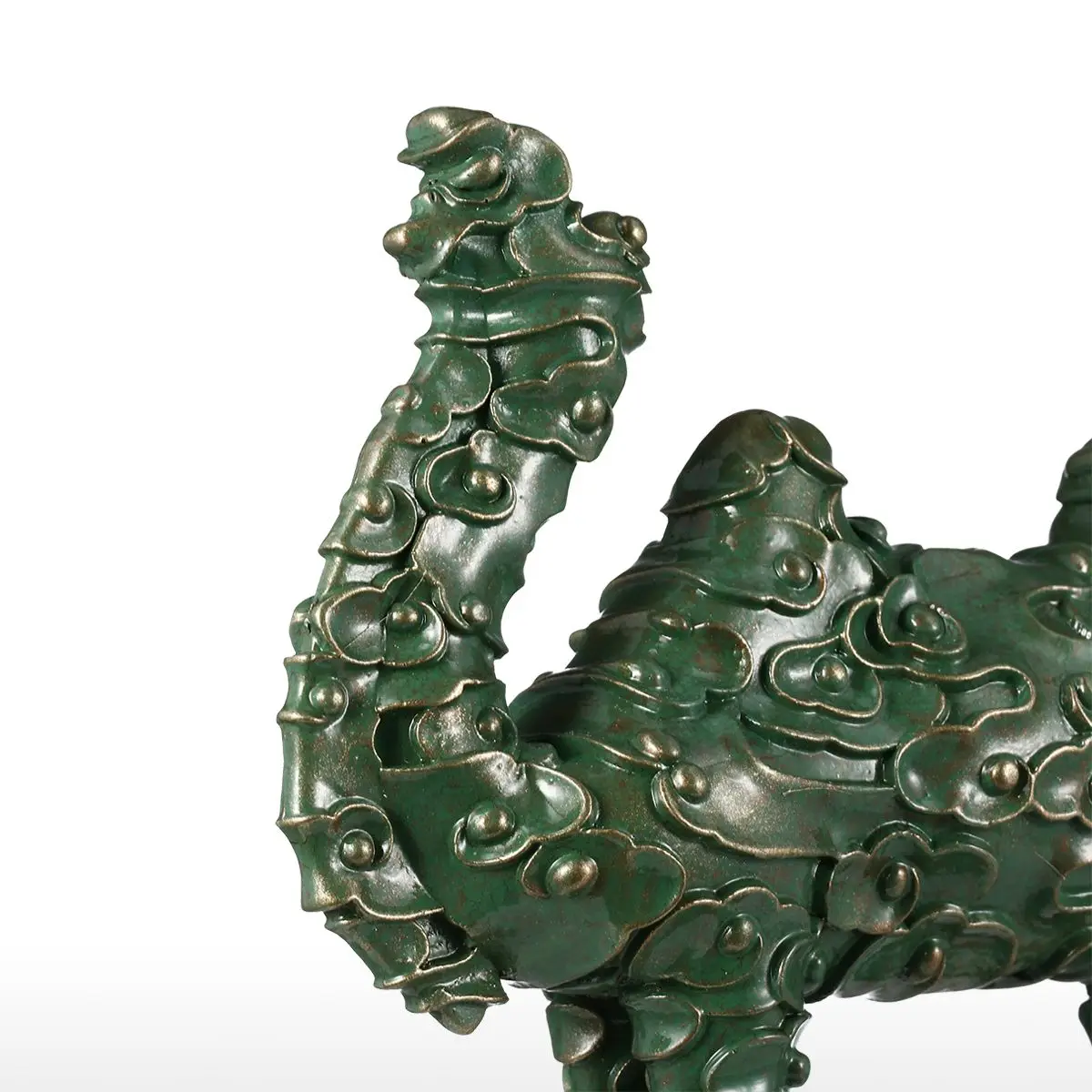 Tooarts Tomfeel Cloud Pattern Camel Figurine Fiberglass Home Decor Original Design Green Craft Gift For | Дом и сад