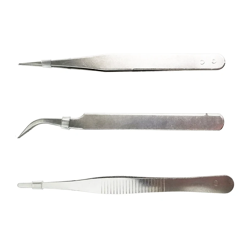 3 pcs Repair Precision Assembly Set Tool Stainless Steel Electronic Tweezers | Инструменты