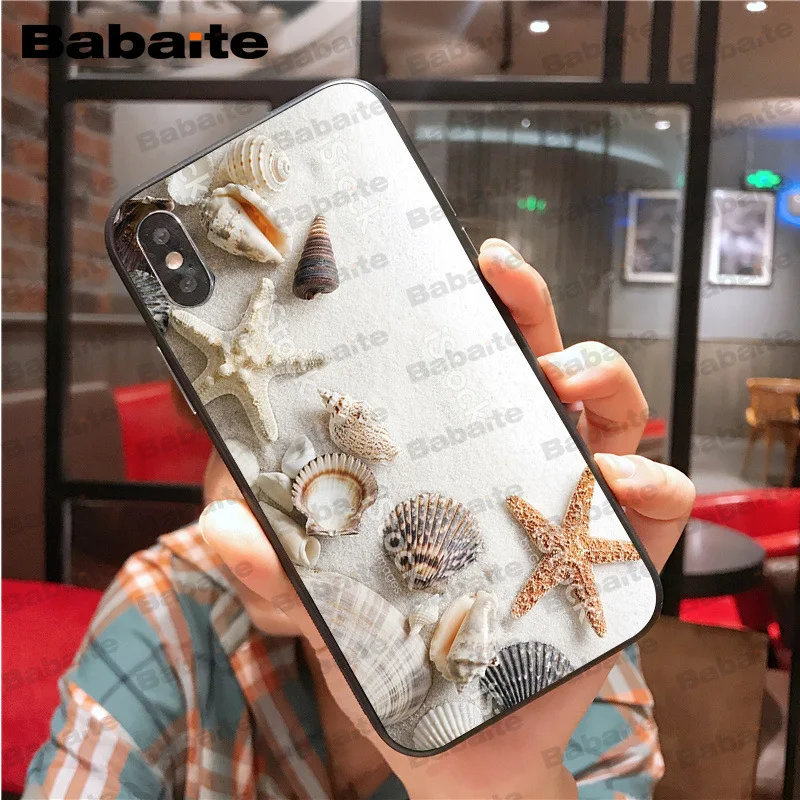 Чехол-накладка для iphone 11pro max черный с изображением морских звезд пейзажа X XS MAX 8