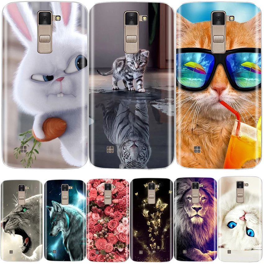 Чехол для телефона LG K8 силиконовый мягкий ТПУ модный защитный чехол с цветочным
