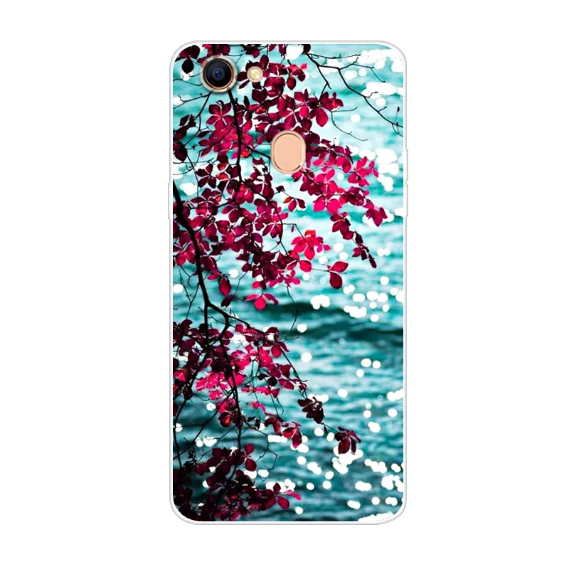 Модный чехол для телефона Oppo F5 F7 F9 прозрачный силиконовый с рисунком |