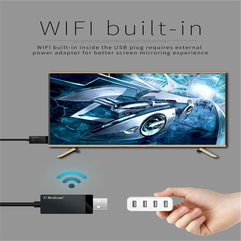 Беспроводной адаптер miracast airplay для IPhone X 6 7 8 HDMI 1080P HD Smart Screen USB C к HDMI| |