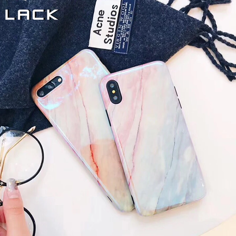 LACK Phone Cases For iphone 7 Case 6 6s 8 Plus X Fashion Soft Laser Blu-Ray Marble Pocket Dogs Cartoon Cover Coque |