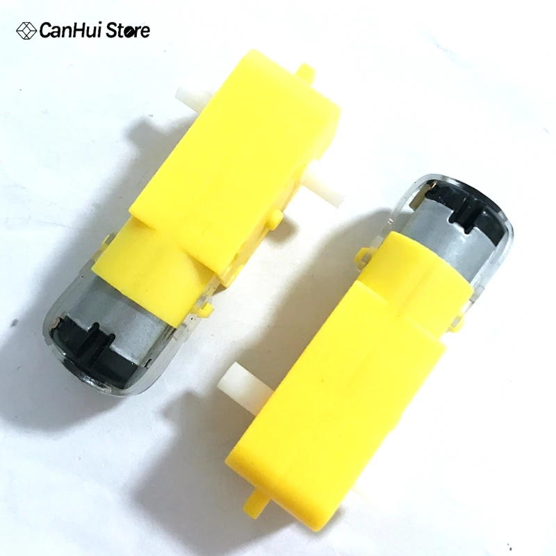 2 шт. TT Motor 130motor Smart Car Robot Gear DC3V 6V DC интеллектуальное автомобильное шасси Four Drive