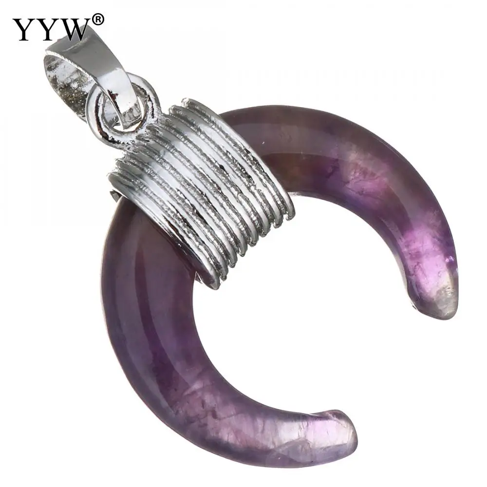 Подвеска с натуральным аметистом морской опал авантюрина бирюза прозрачные