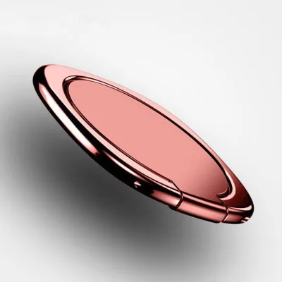 rose gold Универсальный держатель кольца для телефона 360 Градусов Подставка для samsung Xiaomi iPhone X 7 6 55 5s plus смартфон планшет простой bague - Цвет: rose gold