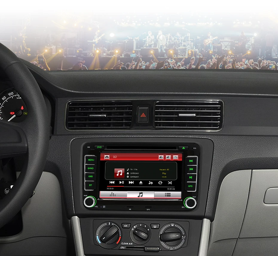 Junsun 2 din " автомобильный DVD Радио мультимедийный плеер для VW/Skoda/Octavia/Fabia/Rapid/Yeti/Seat/Leon gps навигация автомобильный аудио стерео