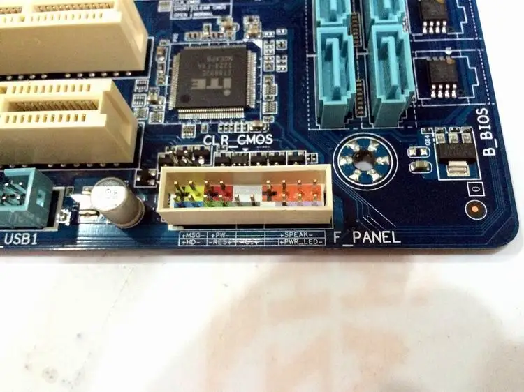 H61 1155 Материнская плата Б/у для Gigabyte GA-P61-S3 H61 DDR3 LGA1155 P61-S3 из однотонной