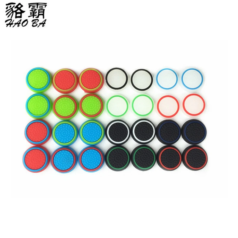 HAOBA 4 pcs/lot Non-slip Silicone Analog Joystick Thumbstick Thumb Stick Grip Caps Cases for PS3 PS4 Controller cases | Электроника