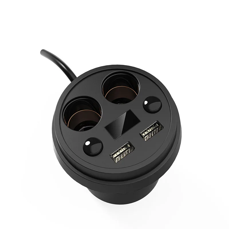 5V 3.1A Car Dual USB Charger multi-func Cup Rack Cigar Lighter Voltage Current Display For Sansumg Huawei Apple Iphone 8 XS XR | Автомобили