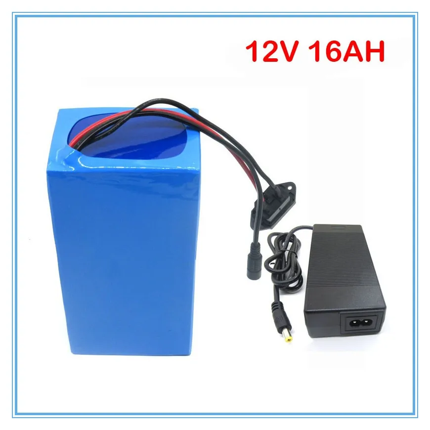 5 шт перезаряжаемый 12V 3S литиевая батарея 12V 16AH электрический инструмент с 12,6 V 3A зарядное устройство для Светодиодный свет/CCTV камера 180W