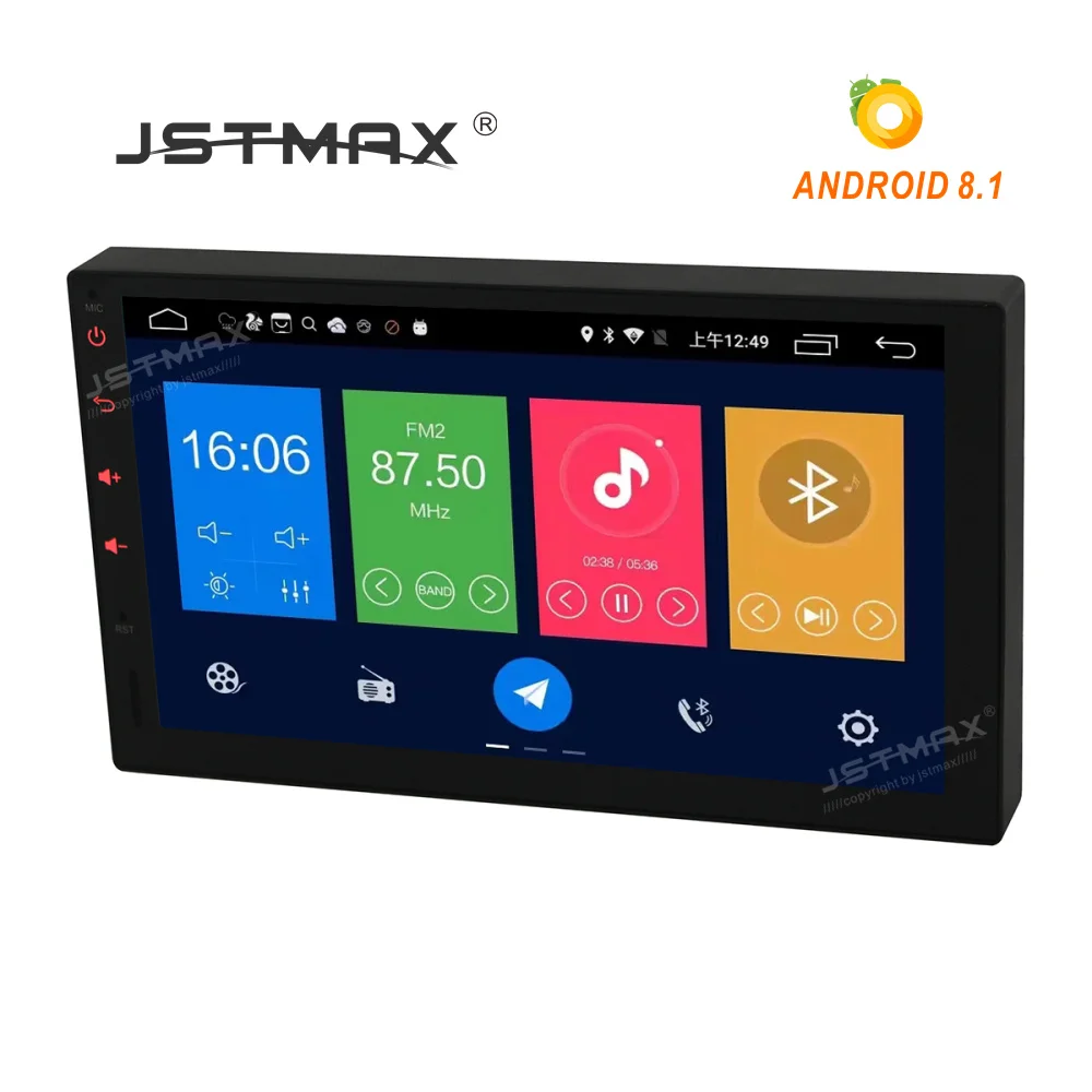 JSTMAX 2 Din 7 ''android 8 1 ISP экран универсальный автомобильный Радио стерео плеер gps