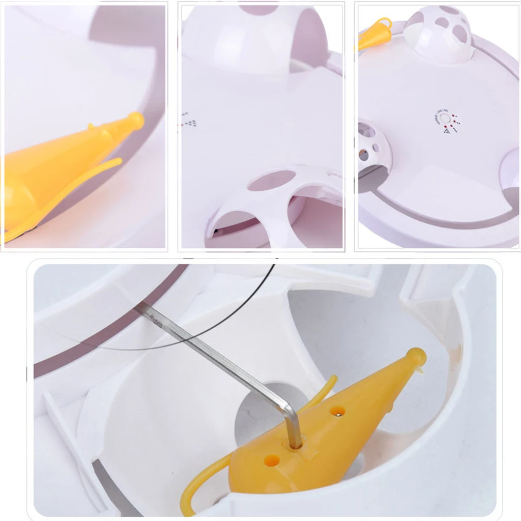

New Funny Cat Interactive Pet Cat Toys Automatic Rotating Cat Play Teaser Plate Mice Catch Toy Electric Playing Exercise Toys