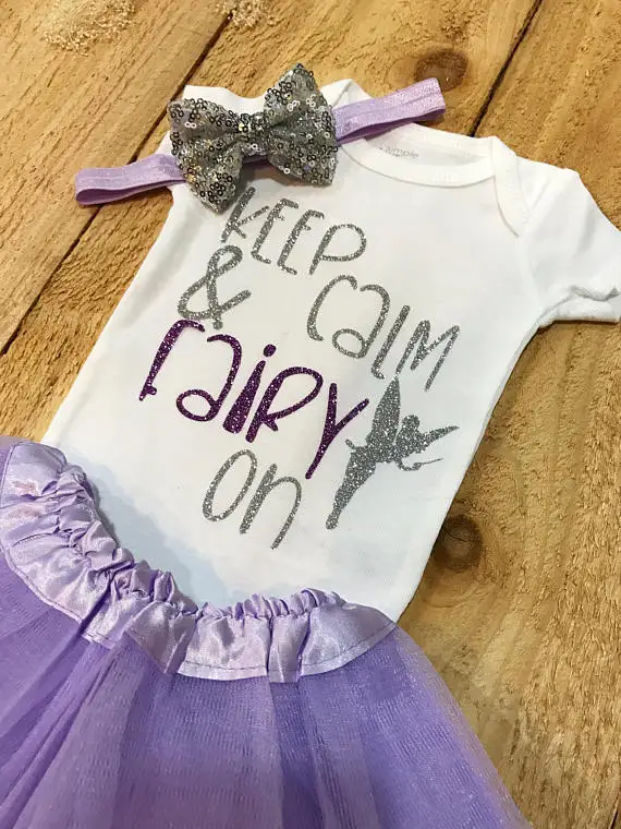 custom fairytale princess birthday Newborn infant bodysuit onepiece Tutu Dress romper Outfit Sets baby shower party favors | Дом и сад