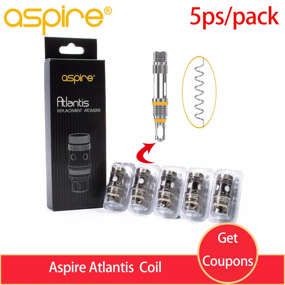 Оригинальные аксессуары для электронных сигарет Aspire vape 20 шт. сменная катушка