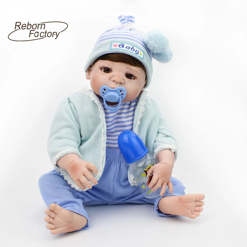 55 см Reborn Детские куклы подарок детям \ мальчик кукла реборн 22 дюймов всего тела