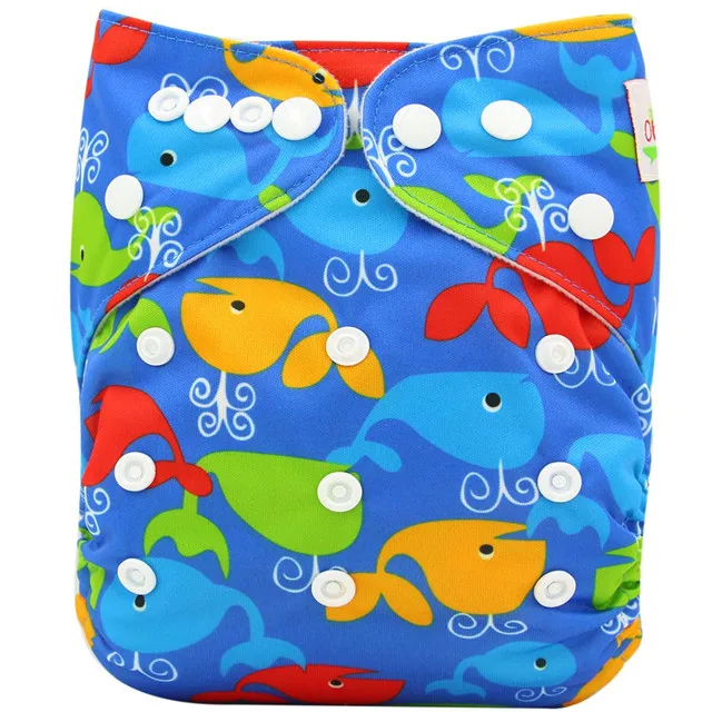 OB110 Ohbabyka тканевые подгузники Детские многоразовые подгузники Couche Lavable Piscine Регулируемый один размер дизайнерские подгузники с карманами для новорожденных - Цвет: OB110