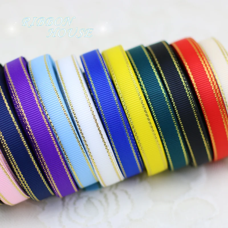 

High quality 3/8"1cm Phnom Penh grosgrain ribbon For Wedding Party Handmade Christmas Gift Decoration supplies ribbon 2 meters