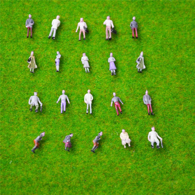 200PCS 1/150 scale model figures painted toys for architecture making |