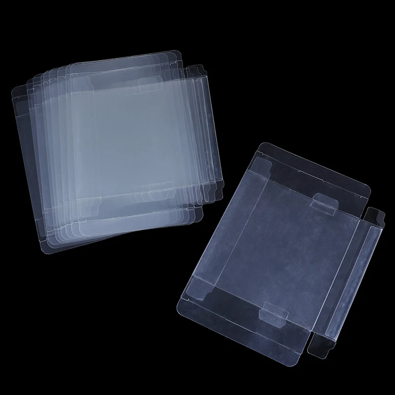 

Hot sale 10PCS/lot for GB GBA GBC Box Clear Plastic Box Protectors Sleeve Video Game Boxed