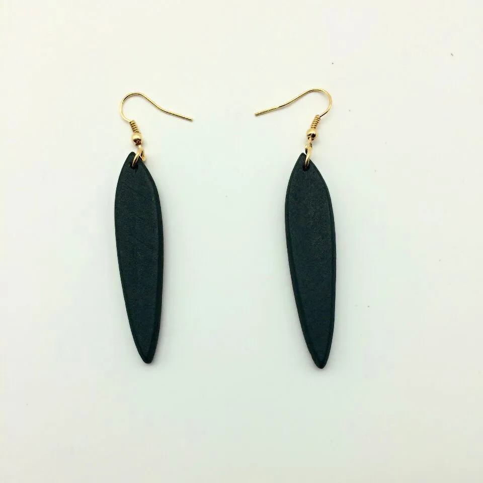 Лидер продаж новинка 2016 деревянные серьги с подвесками в виде листьев