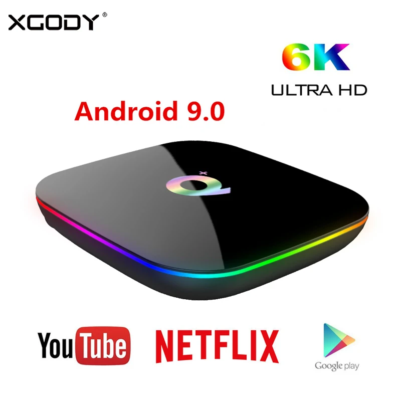 ТВ приставка XGODY Android 9 0 4 + 32/64 ГБ 6K USB 3 HDMI 2 0|ТВ-приставки и медиаплееры| |