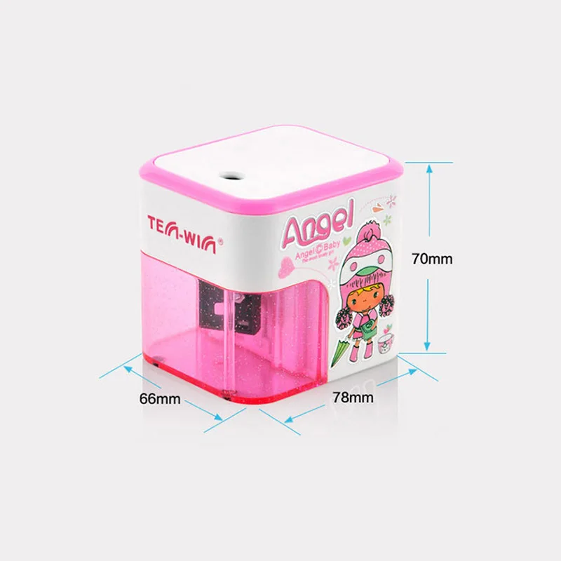 

TENWIN Electric Pencil Sharpener Battery Operated Automatic Pencil Cutter 8003 For Office School Artists Adults Kids Cartoon