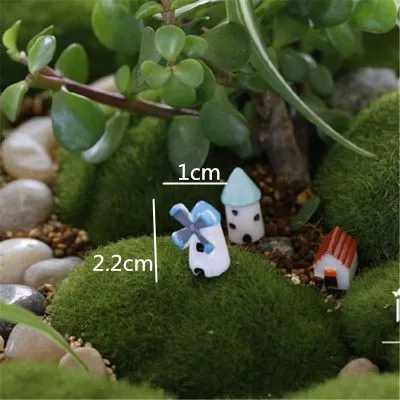 Миниатюрные Статуэтки из смолы в виде сказочного сада отделка искусственная