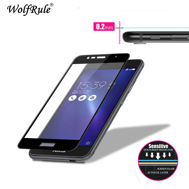 Glass Asus Zenfone 3 Max ZC520TL screen protector Film 2.5D Anti-Brust Tempered For Full | Мобильные телефоны и