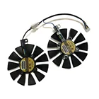 Кулер графической карты GTX 1070 1060 VGA для ASUS DUAL GTX1060 GTX1070 1070Ti, охлаждение видеокарт, 2 шт.компл. PLD09210S12HH
