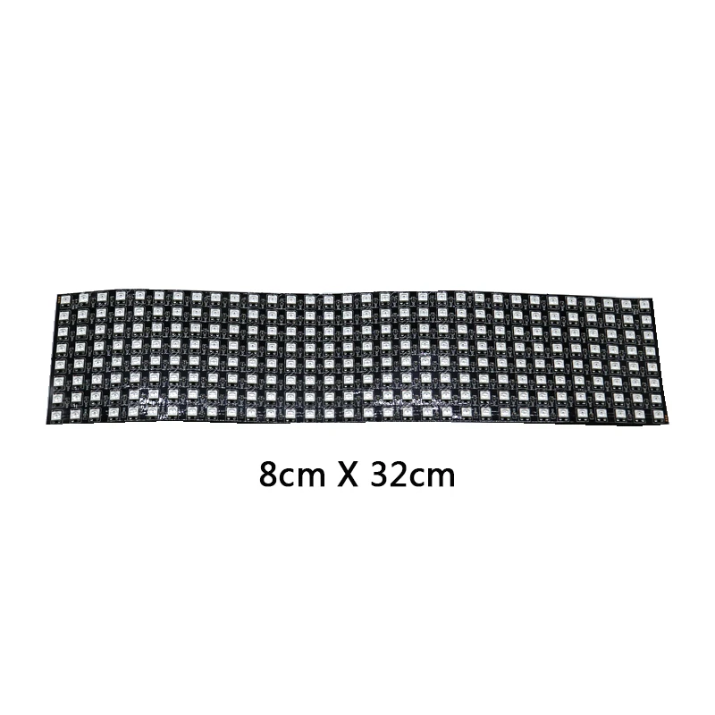 8*32 пикселей 256 Пиксели WS2812B 2812 Гибкий цифровой светодиодный запрограммирован