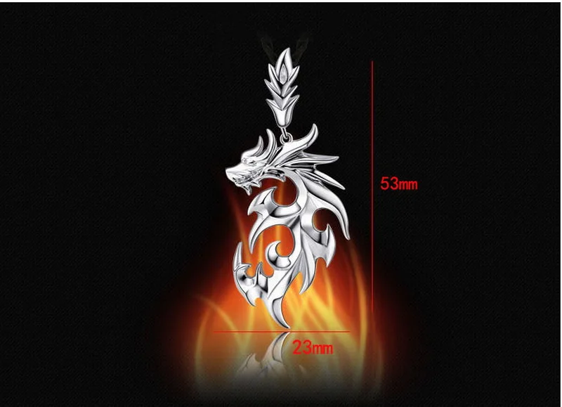 Flame Dragon men 's necklace domineering Korean version of titanium jewelry pendant accessories | Украшения и аксессуары