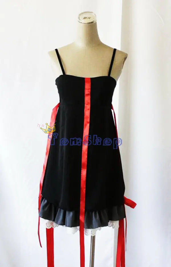 Anime Guilty Crown Inori Yuzuriha Black Short Mini Dress Sexy Cosplay Dresses Women Girls Halloween Costumes Free Shipping |