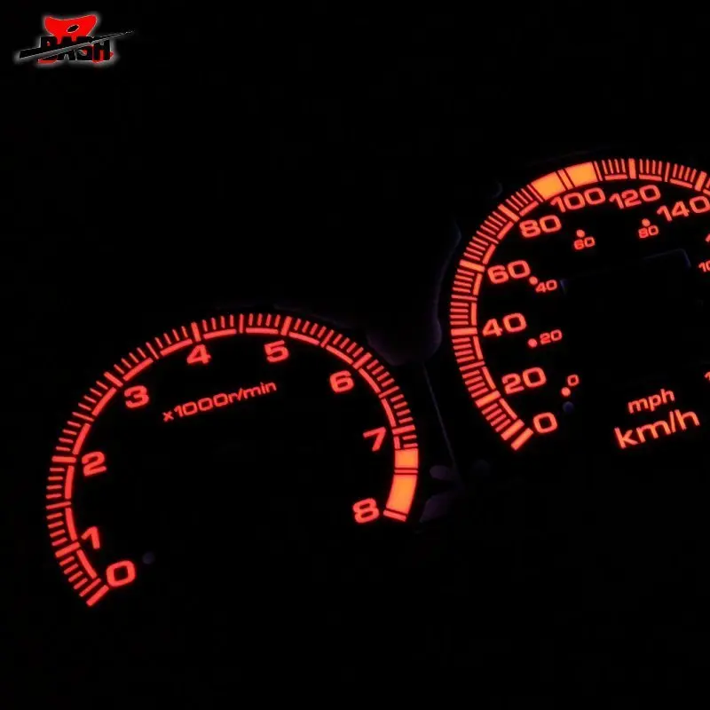Тире Эль свечение датчика для Civic 1996 1999 K8 EK4 на обратном черный панель с красным