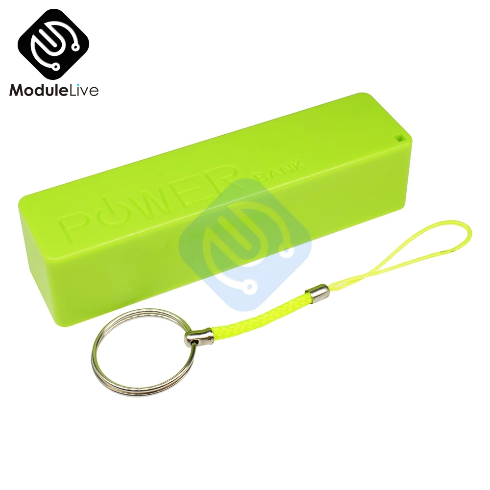 18650 Box Green Наборы для самостоятельной сборки металлоискатель с 18650 USB Powerbank чехол металлический тестер сенсорная плата с 18650 зарядным модулем для аккумулятора DC 3 V-5 V - Цвет: 18650 Box Green
