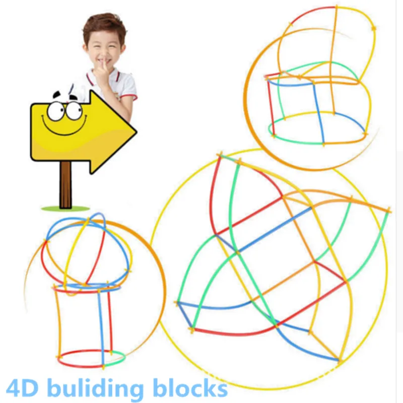 Красочные строительные блоки для трубопроводов пластиковая трубка туннель в