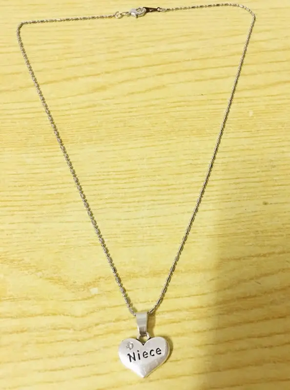 2 шт. подвеска в форме сердца для племянницы|pendant necklace|gift giftsheart pendant necklace |