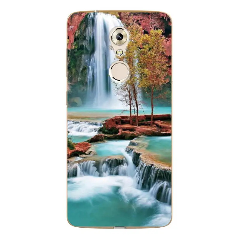 Чехол для ZTE Axon 7 Mini с милым рисунком животных и пейзажей, печатный узор, задняя крышка для телефона 7 Mini Fundas on.